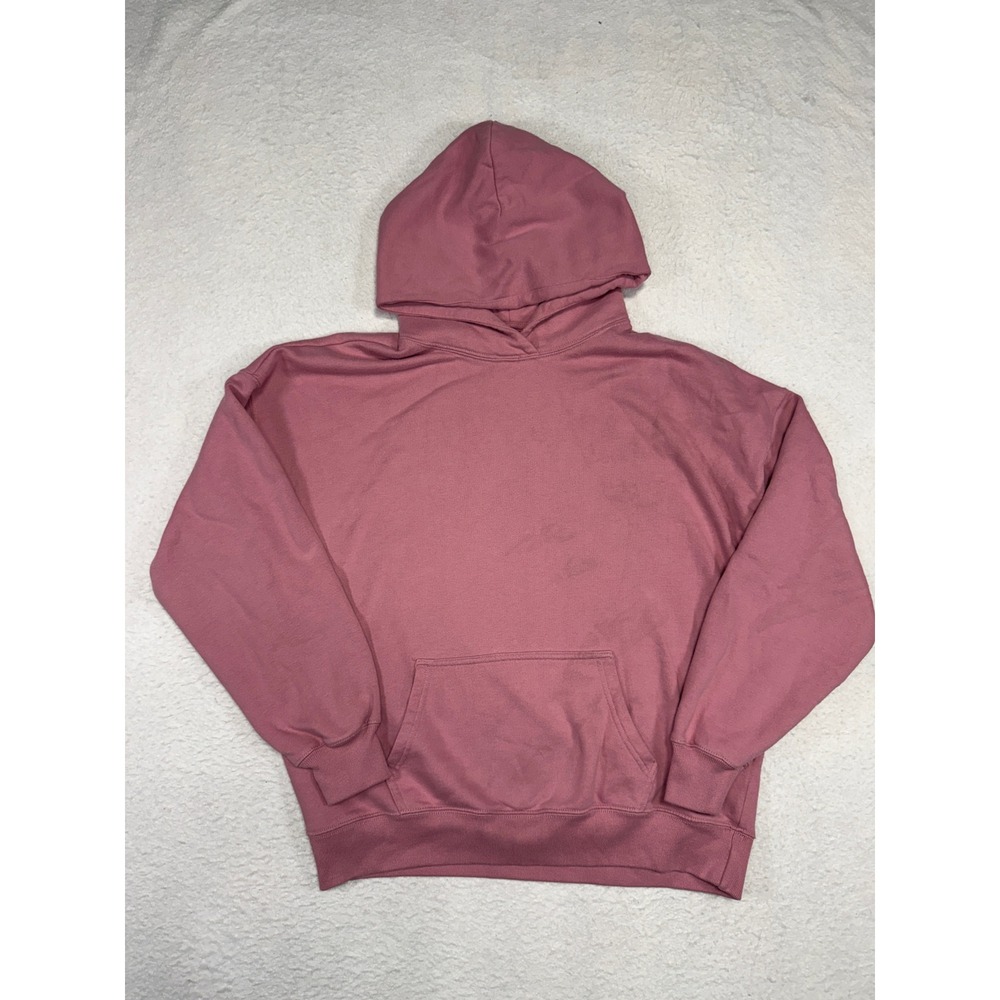 Hollister Pink Pullover Hoodie Fleece Sweatshirt Medium Rose